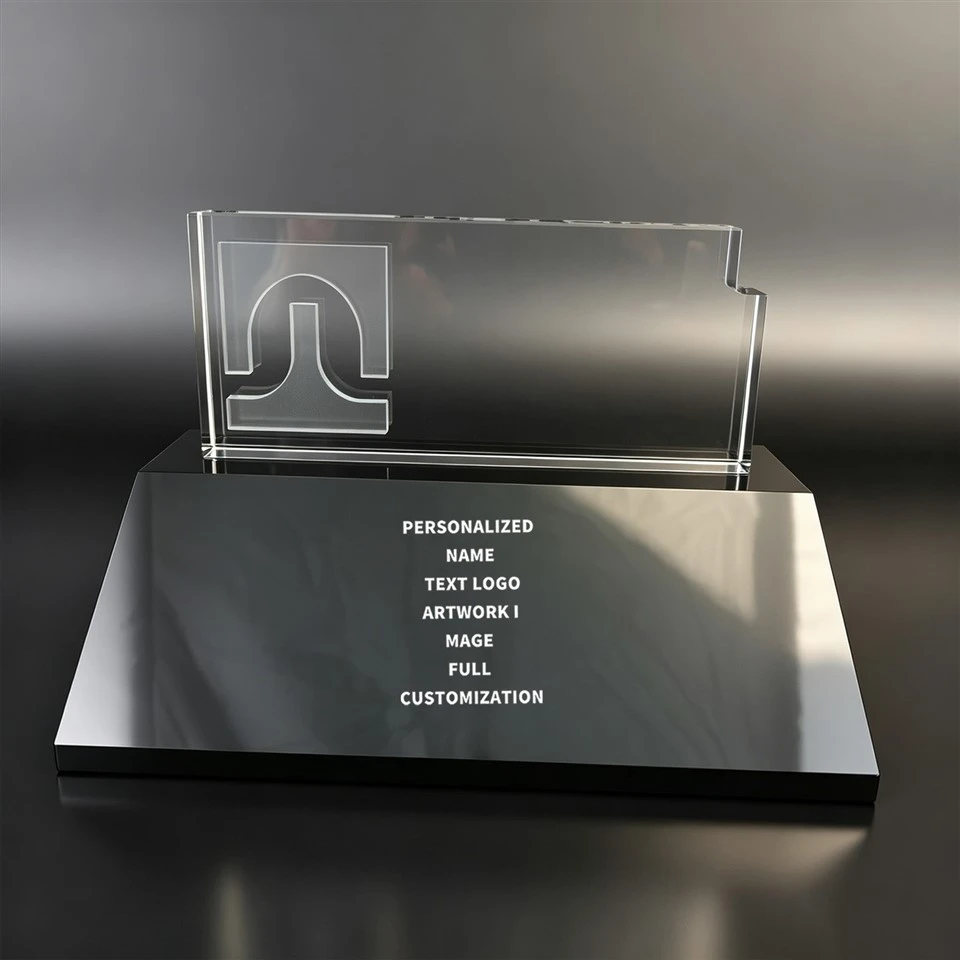 Personalized Crystal Trophy With Black Base suppliers