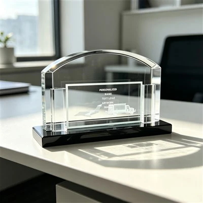 Custom Arch Crystal Glass Trophy biwo